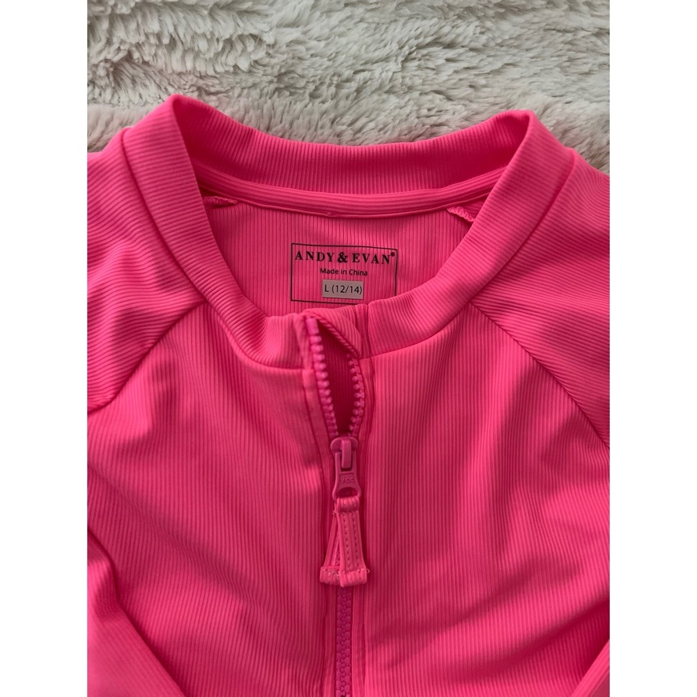 Andy & Evan Hot Pink Rashguard - Picture 2 of 2